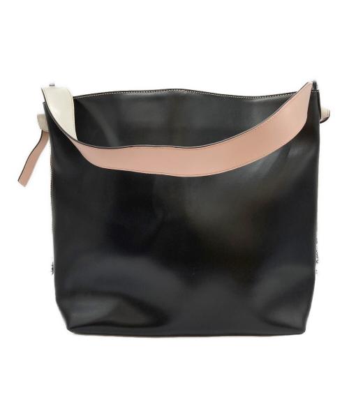 BARNEYS NEWYORK（バーニーズ・ニューヨーク）BARNEYS NEWYORK (バーニーズ・ニューヨーク) ワンショルダーバッグ ベージュ×ブラックの古着・服飾アイテム