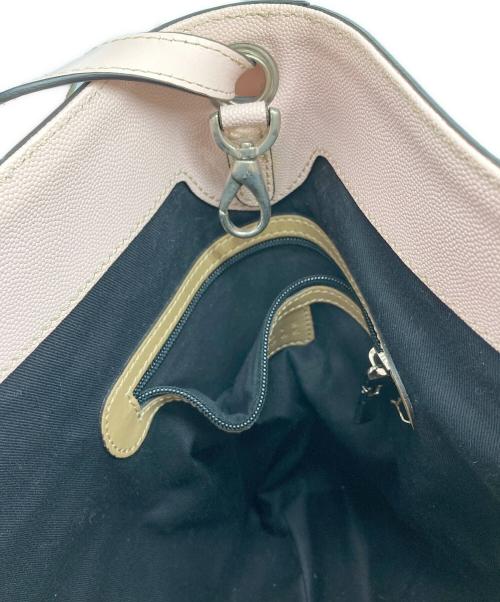 BARNEYS NEWYORK（バーニーズ・ニューヨーク）BARNEYS NEWYORK (バーニーズ・ニューヨーク) ワンショルダーバッグ ベージュ×ブラックの古着・服飾アイテム