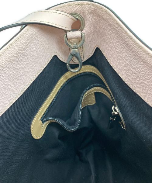 BARNEYS NEWYORK（バーニーズ・ニューヨーク）BARNEYS NEWYORK (バーニーズ・ニューヨーク) ワンショルダーバッグ ベージュ×ブラックの古着・服飾アイテム
