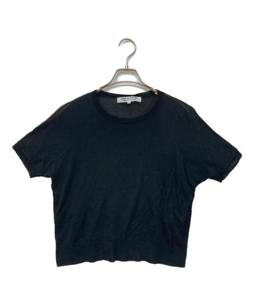 COMME des GARCONS COMME des GARCONS（コムデギャルソン コムデギャルソン）COMME des GARCONS COMME des GARCONS (コムデギャルソン コムデギャルソン) 半袖コットンニット ブラック サイズ:Sの古着・服飾アイテム
