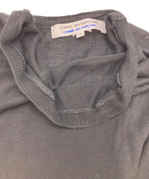 COMME des GARCONS COMME des GARCONS（コムデギャルソン コムデギャルソン）COMME des GARCONS COMME des GARCONS (コムデギャルソン コムデギャルソン) 半袖コットンニット ブラック サイズ:Sの古着・服飾アイテム