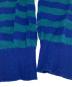 中古・古着 COMME des GARCONS SHIRT BOY (コムデギャルソンシャツ ボーイ) Vネックボーダーニット ブルー×グリーン サイズ:S：10000円