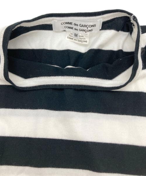 COMME des GARCONS COMME des GARCONS（コムデギャルソン コムデギャルソン）COMME des GARCONS COMME des GARCONS (コムデギャルソン コムデギャルソン) ポケット付きボーダーカットソー ブラック×ホワイト サイズ:Ⅿの古着・服飾アイテム