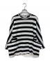 COMME des GARCONS COMME des GARCONS（コムデギャルソン コムデギャルソン）の古着「ポケット付きボーダーカットソー」｜ブラック×ホワイト