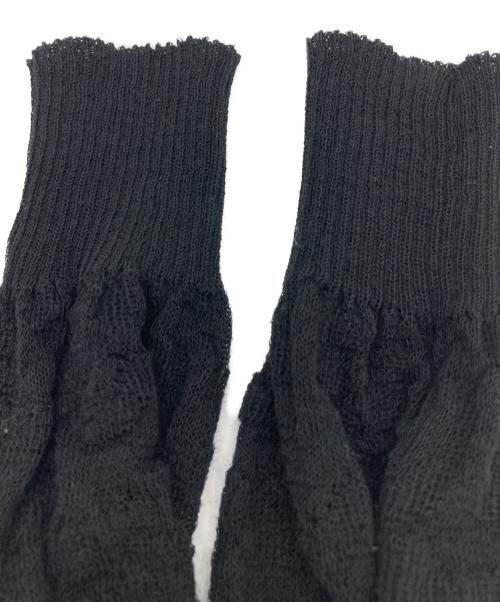 JUNYA WATANABE COMME des GARCONS（ジュンヤワタナベ コムデギャルソン）JUNYA WATANABE COMME des GARCONS (ジュンヤワタナベ コムデギャルソン) 変形レースカーディガン ブラック サイズ:Mの古着・服飾アイテム