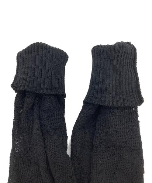 JUNYA WATANABE COMME des GARCONS（ジュンヤワタナベ コムデギャルソン）JUNYA WATANABE COMME des GARCONS (ジュンヤワタナベ コムデギャルソン) 変形レースカーディガン ブラック サイズ:Mの古着・服飾アイテム