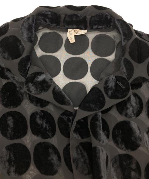 COMME des GARCONS（コムデギャルソン）COMME des GARCONS (コムデギャルソン) 変形シアードットシャツ ブラック サイズ:Ⅿの古着・服飾アイテム