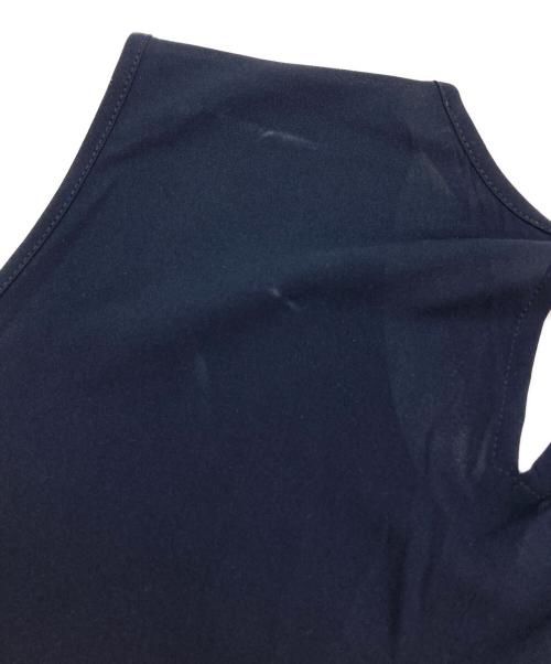 JIL SANDER（ジルサンダー）JIL SANDER (ジルサンダー) フロントプリーツノースリーブワンピース ネイビー サイズ:記載なしの古着・服飾アイテム