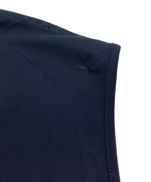 JIL SANDER（ジルサンダー）JIL SANDER (ジルサンダー) フロントプリーツノースリーブワンピース ネイビー サイズ:記載なしの古着・服飾アイテム