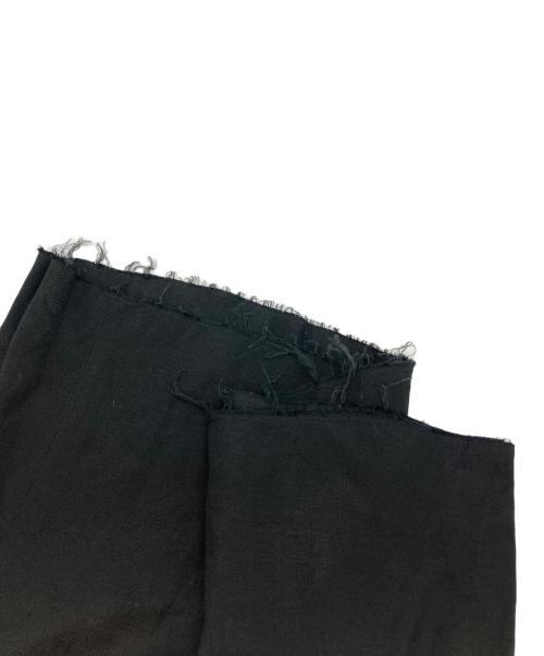 MM6 Maison Margiela（エムエムシックスメゾンマルジェラ）MM6 Maison Margiela (エムエムシックスメゾンマルジェラ) 再構築レーヨンワイドパンツ ブラック サイズ:42の古着・服飾アイテム