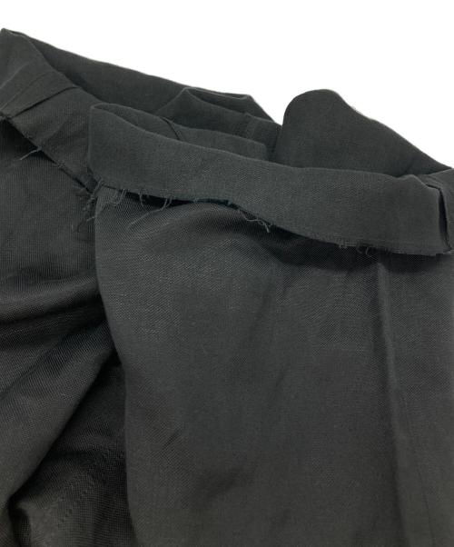 MM6 Maison Margiela（エムエムシックスメゾンマルジェラ）MM6 Maison Margiela (エムエムシックスメゾンマルジェラ) 再構築レーヨンワイドパンツ ブラック サイズ:42の古着・服飾アイテム