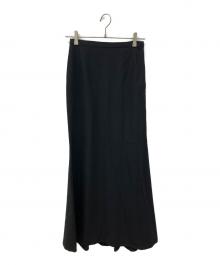 yohji yamamoto+noir（ヨウジヤマモトプリュスノアール）の古着「ロングスカート」｜ブラック