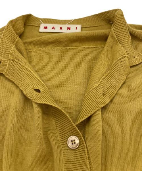 MARNI（マルニ）MARNI (マルニ) コットンカーディガン マスタード サイズ:38の古着・服飾アイテム