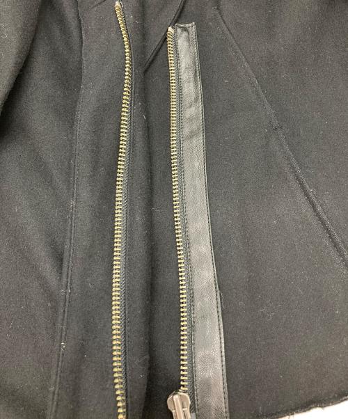 HELMUT LANG（ヘルムートラング）HELMUT LANG (ヘルムートラング) 2wayレザー切替ライダースジャケット ブラック サイズ:Pの古着・服飾アイテム