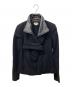 HELMUT LANG（ヘルムートラング）の古着「2wayレザー切替ライダースジャケット」｜ブラック