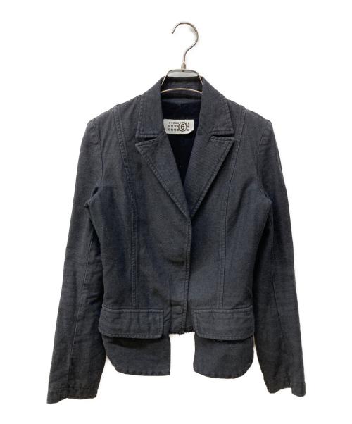 MM6 Maison Margiela（エムエムシックスメゾンマルジェラ）MM6 Maison Margiela (エムエムシックスメゾンマルジェラ) テーラードジャケット グレー サイズ:36の古着・服飾アイテム