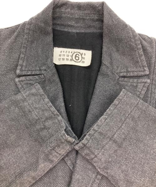 MM6 Maison Margiela（エムエムシックスメゾンマルジェラ）MM6 Maison Margiela (エムエムシックスメゾンマルジェラ) テーラードジャケット グレー サイズ:36の古着・服飾アイテム