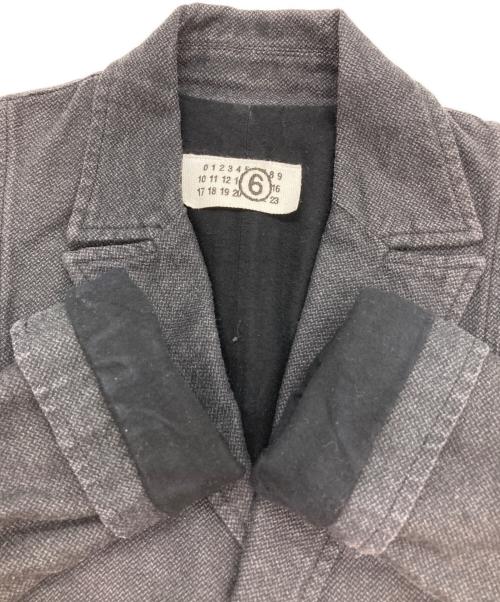 MM6 Maison Margiela（エムエムシックスメゾンマルジェラ）MM6 Maison Margiela (エムエムシックスメゾンマルジェラ) テーラードジャケット グレー サイズ:36の古着・服飾アイテム