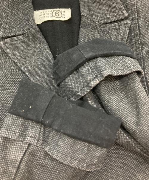 MM6 Maison Margiela（エムエムシックスメゾンマルジェラ）MM6 Maison Margiela (エムエムシックスメゾンマルジェラ) テーラードジャケット グレー サイズ:36の古着・服飾アイテム