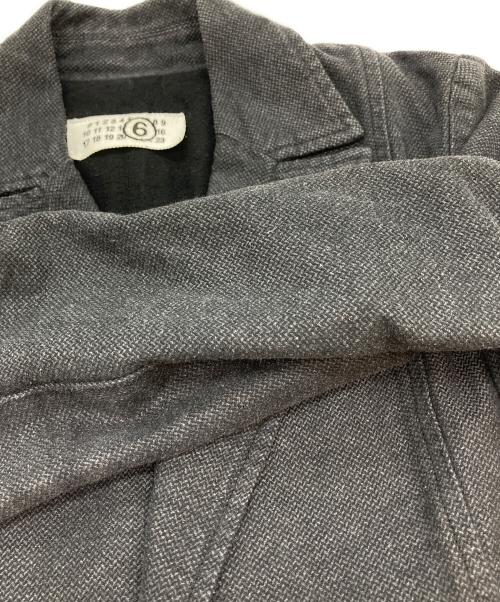 MM6 Maison Margiela（エムエムシックスメゾンマルジェラ）MM6 Maison Margiela (エムエムシックスメゾンマルジェラ) テーラードジャケット グレー サイズ:36の古着・服飾アイテム