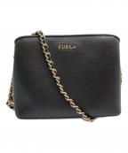 FURLAフルラ）の古着「チェーンショルダーバッグ」｜ブラック