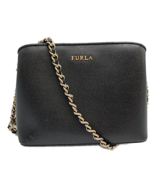 FURLA（フルラ）FURLA (フルラ) チェーンショルダーバッグ ブラックの古着・服飾アイテム