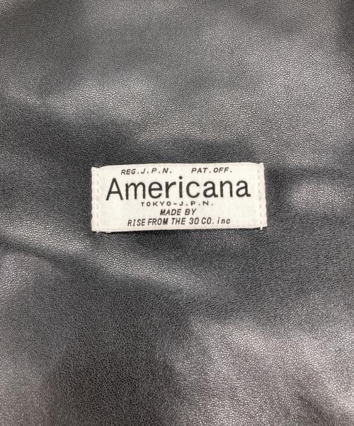 Americana（アメリカーナ）Americana (アメリカーナ) SALON adam et rope' (サロンアダムエロペ) トートバッグ ブラックの古着・服飾アイテム