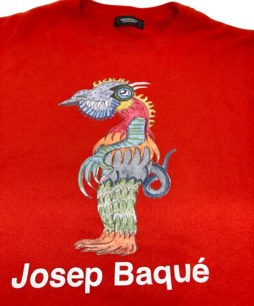 UNDERCOVER（アンダーカバー）UNDERCOVER (アンダーカバー) Josep Baque/プリントスウェット レッド サイズ:4の古着・服飾アイテム