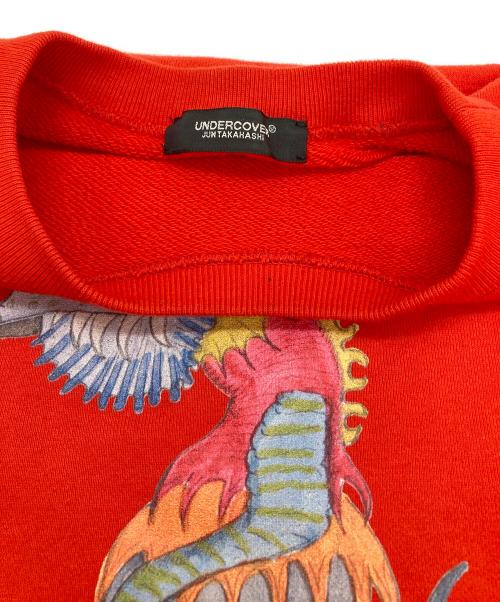 UNDERCOVER（アンダーカバー）UNDERCOVER (アンダーカバー) Josep Baque/プリントスウェット レッド サイズ:4の古着・服飾アイテム