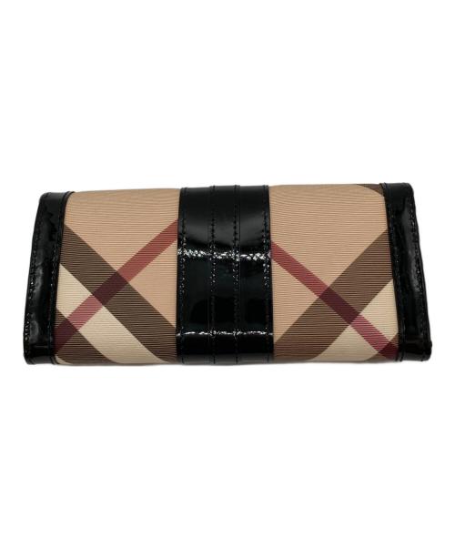 BURBERRY（バーバリー）BURBERRY (バーバリー) 長財布 ベージュ×ブラックの古着・服飾アイテム