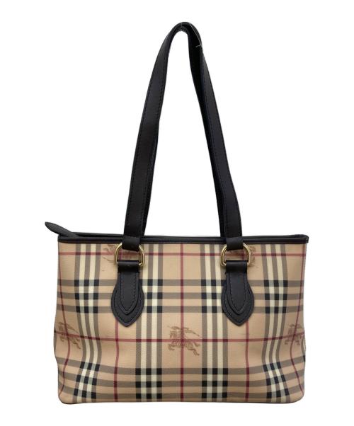 BURBERRY（バーバリー）BURBERRY (バーバリー) ノバチェックトートバッグ ベージュの古着・服飾アイテム