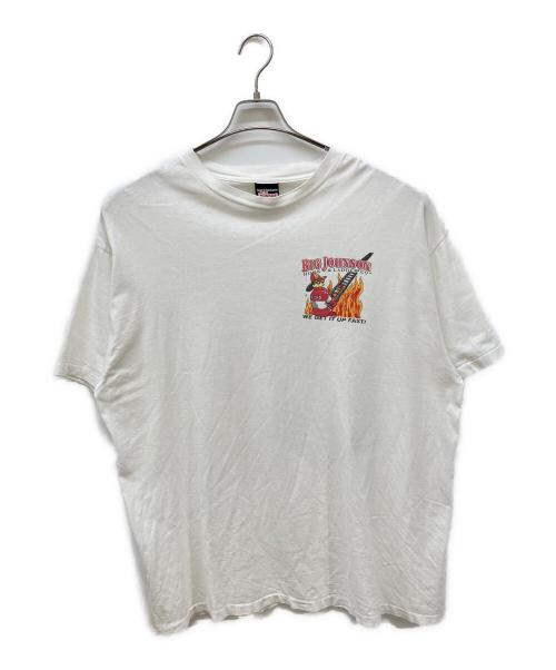 BIG JOHNSON（ビッグ ジョンソン）BIG JOHNSON (ビッグ ジョンソン) 両面プリントTシャツ ホワイト サイズ:XXLの古着・服飾アイテム