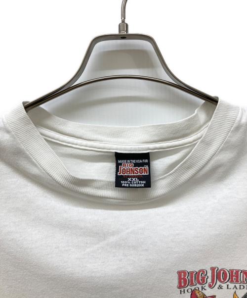 BIG JOHNSON（ビッグ ジョンソン）BIG JOHNSON (ビッグ ジョンソン) 両面プリントTシャツ ホワイト サイズ:XXLの古着・服飾アイテム
