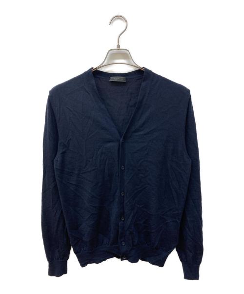 PRADA（プラダ）PRADA (プラダ) ウールカーディガン ネイビー サイズ:50の古着・服飾アイテム