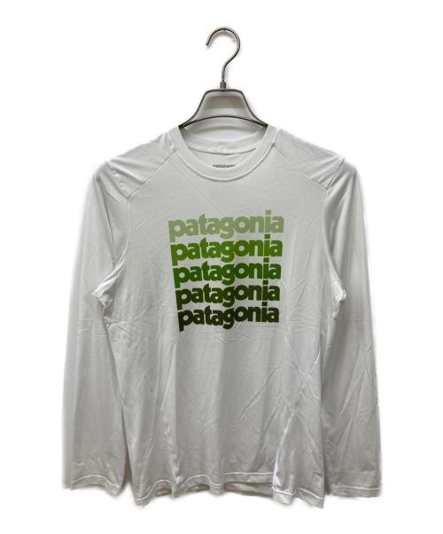 Patagonia（パタゴニア）Patagonia (パタゴニア) プリントカットソー ホワイト サイズ:Sの古着・服飾アイテム