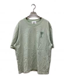 AMI Alexandre Mattiussi（アミアレクサンドルマテュッシ）の古着「ハートロゴ刺繍Tシャツ」｜グリーン