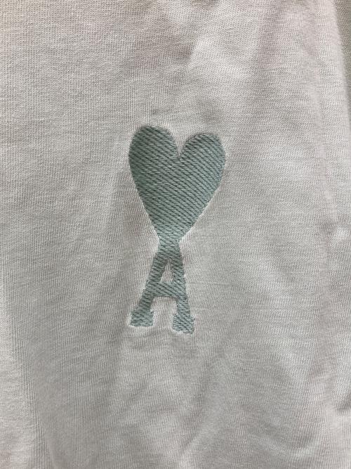 AMI Alexandre Mattiussi（アミアレクサンドルマテュッシ）AMI Alexandre Mattiussi (アミアレクサンドルマテュッシ) ハートロゴ刺繍Tシャツ グリーン サイズ:Lの古着・服飾アイテム
