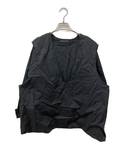 mizuiro-ind（ミズイロインド）mizuiro-ind (ミズイロインド) フェイクレイヤードブラウス チャコールグレー サイズ:FREEの古着・服飾アイテム