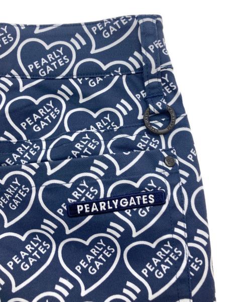 PEARLY GATES（パーリーゲイツ）PEARLY GATES (パーリーゲイツ) ロゴ総柄パンツ ネイビー サイズ:Ｓの古着・服飾アイテム