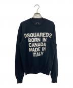 DSQUARED2ディースクエアード）の古着「レタリングニット」｜ブラック