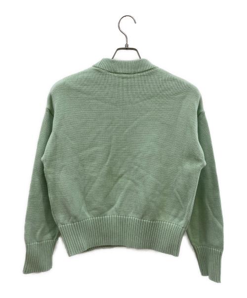 AMI PARIS（アミ パリス）AMI PARIS (アミ パリス) ハートロゴニット グリーン サイズ:ＸＳの古着・服飾アイテム