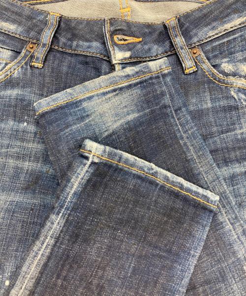 DSQUARED2（ディースクエアード）DSQUARED2 (ディースクエアード) ダメージ加工デニムパンツ インディゴ サイズ:Sの古着・服飾アイテム