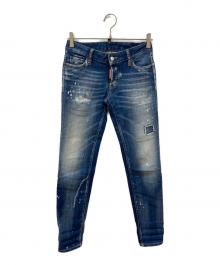DSQUARED2（ディースクエアード）の古着「ダメージ加工デニムパンツ」｜インディゴ