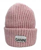 GANNIガニー）の古着「ロゴビーニー」｜ピンク