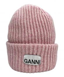 GANNI（ガニー）の古着「ロゴビーニー」｜ピンク