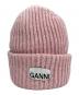 GANNI（ガニー）の古着「ロゴビーニー」｜ピンク