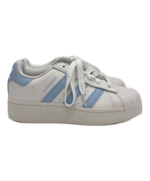 adidas（アディダス）adidas (アディダス) ローカットスニーカー ブルー×ホワイト サイズ:23.5の古着・服飾アイテム