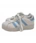 adidas (アディダス) ローカットスニーカー ブルー×ホワイト サイズ:23.5：4500円