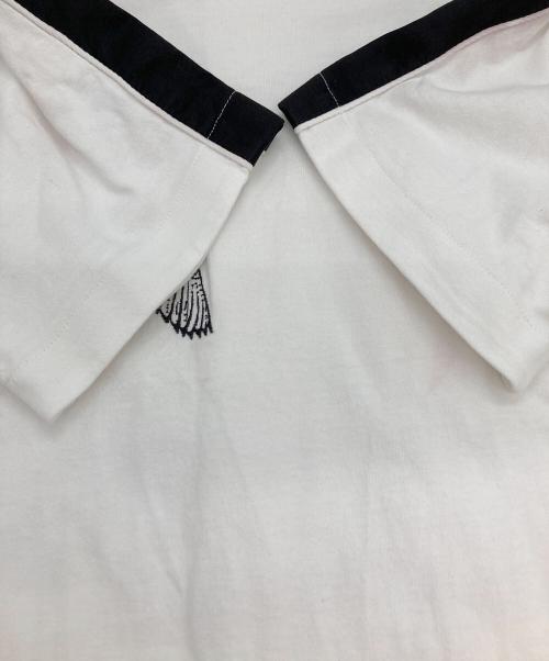 sacai（サカイ）sacai (サカイ) テープデザインポケットtシャツ ホワイト サイズ:2の古着・服飾アイテム