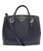 COACHコーチ）の古着「ミネッタ/2WAYショルダーバッグ」｜ネイビー